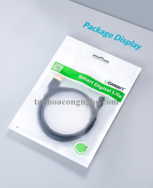 Ugreen 10839 3M màu Đen Cáp sạc truyền dữ liệu USB 2.0 sang MICRO USB lõi đồng US125 30010839